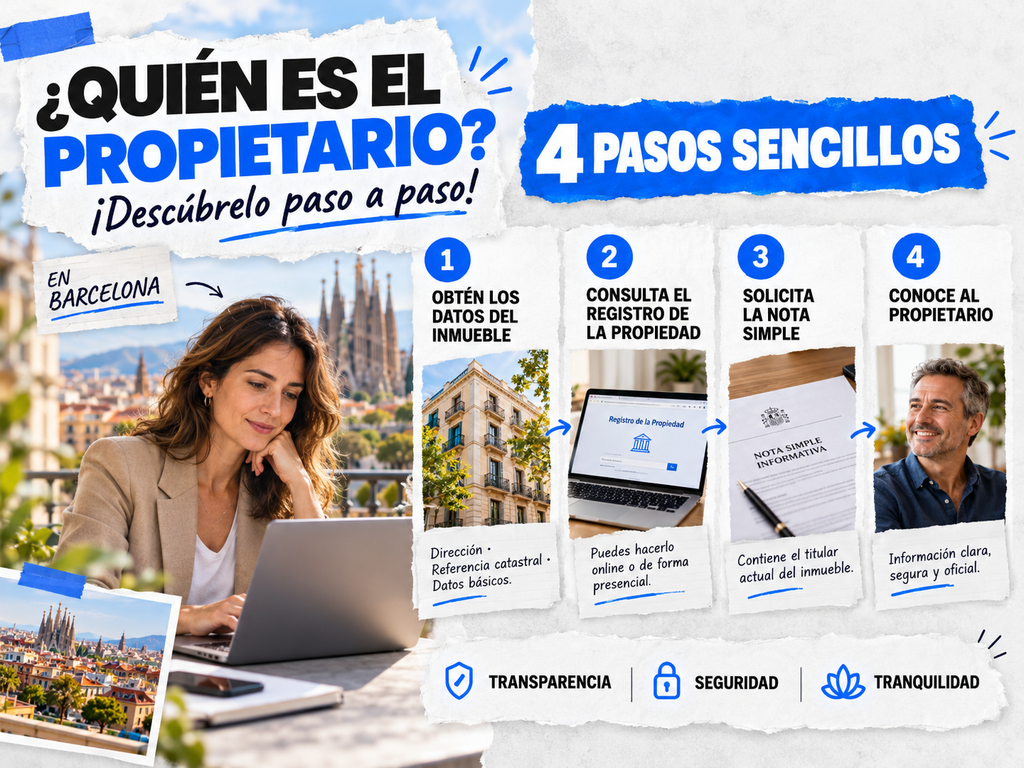Cómo saber quién es el propietario de una vivienda paso a paso en Barcelona